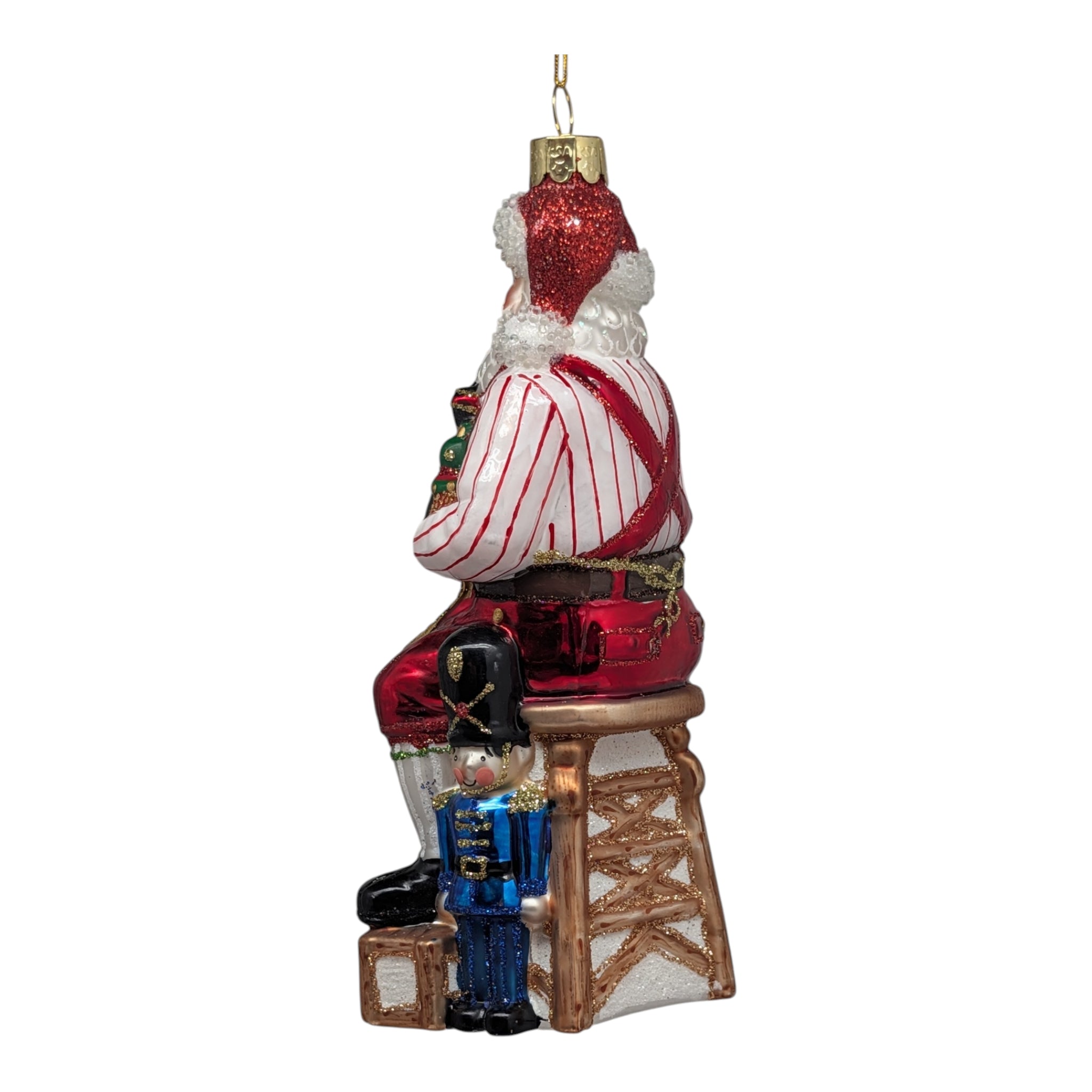 Bellissimo Glass Workshop Santa Ornament