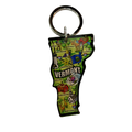 Vermont Shape  Acrylic Keychain