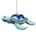 Sea Turtle with Dark Blue Gems Ornament