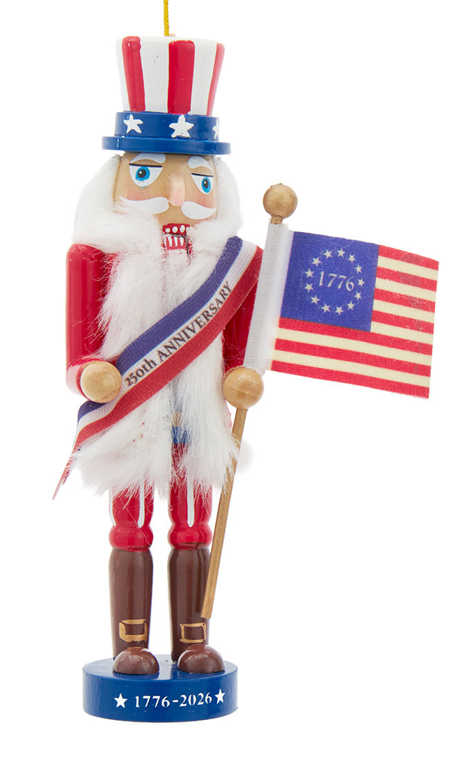 The America 250th Uncle Sam Nutcracker Ornament