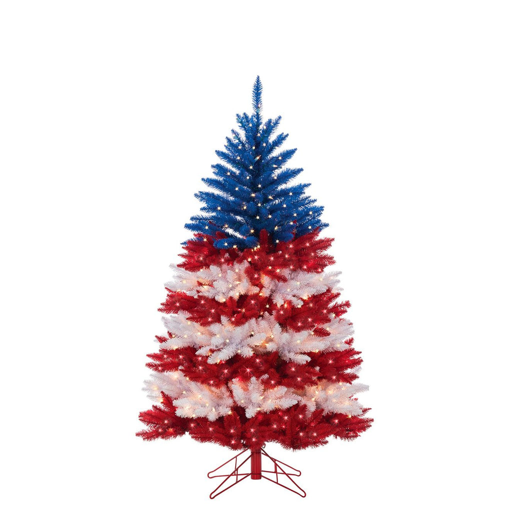 Patriotic American Tree - 5 Feet tall
