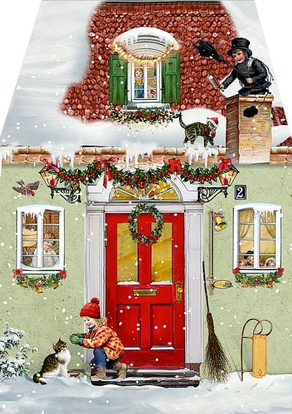 Miniature Advent Card - The Lucky Chimney Sweep