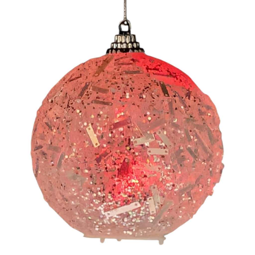 Lighted Ball Ornament - 3 Inch - Modern Luxe
