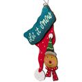 Mistletoe Magic: "Let it Snow" Gingerbread Charm Ornament