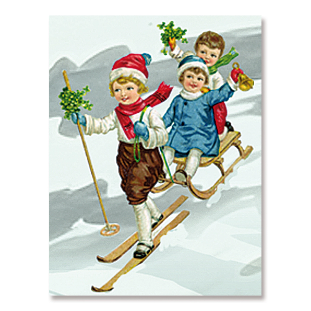 Happy Ski Trip in the Mountains Luxury Advent Calendar - 18" x 16"