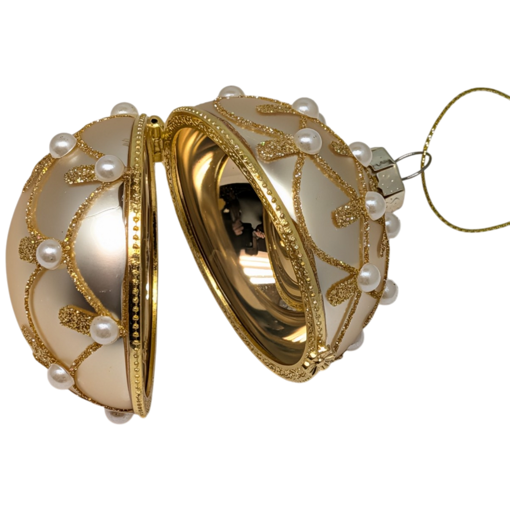 Jeweled Hinged Box Ornament -