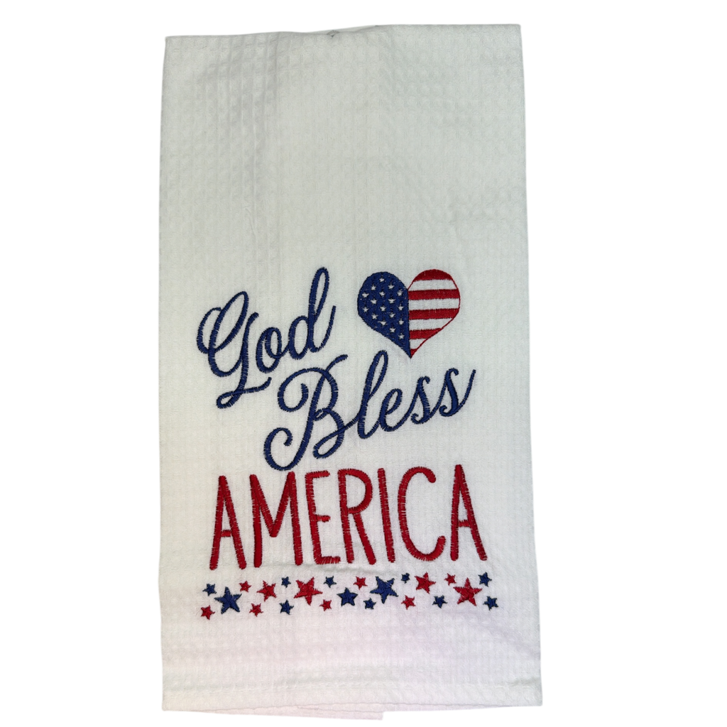 God Bless America Star Towel