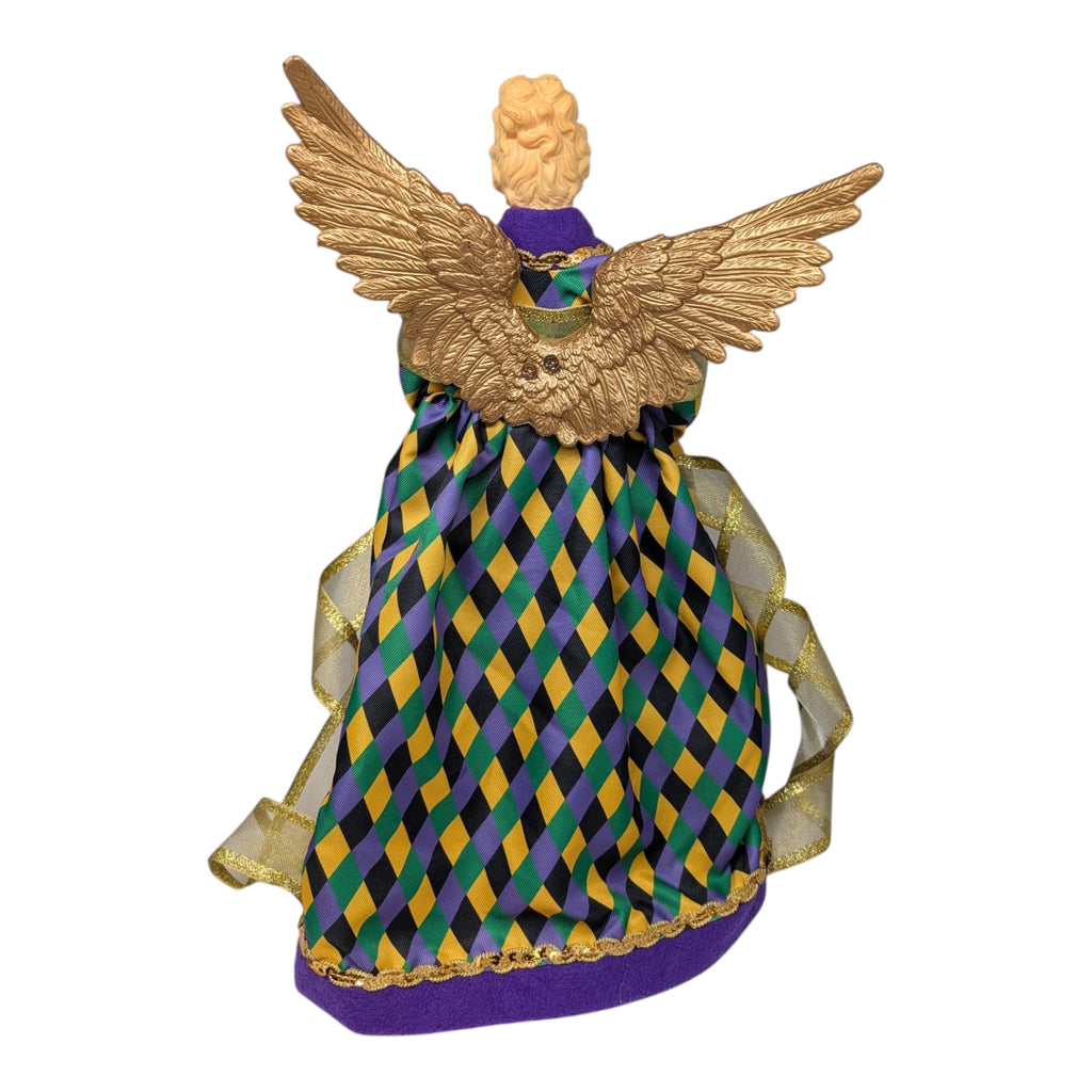 Mardi Gras Angel Tree Topper