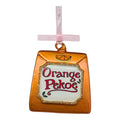 Amber Awakening: Orange Pekoe Tea Glass Ornament