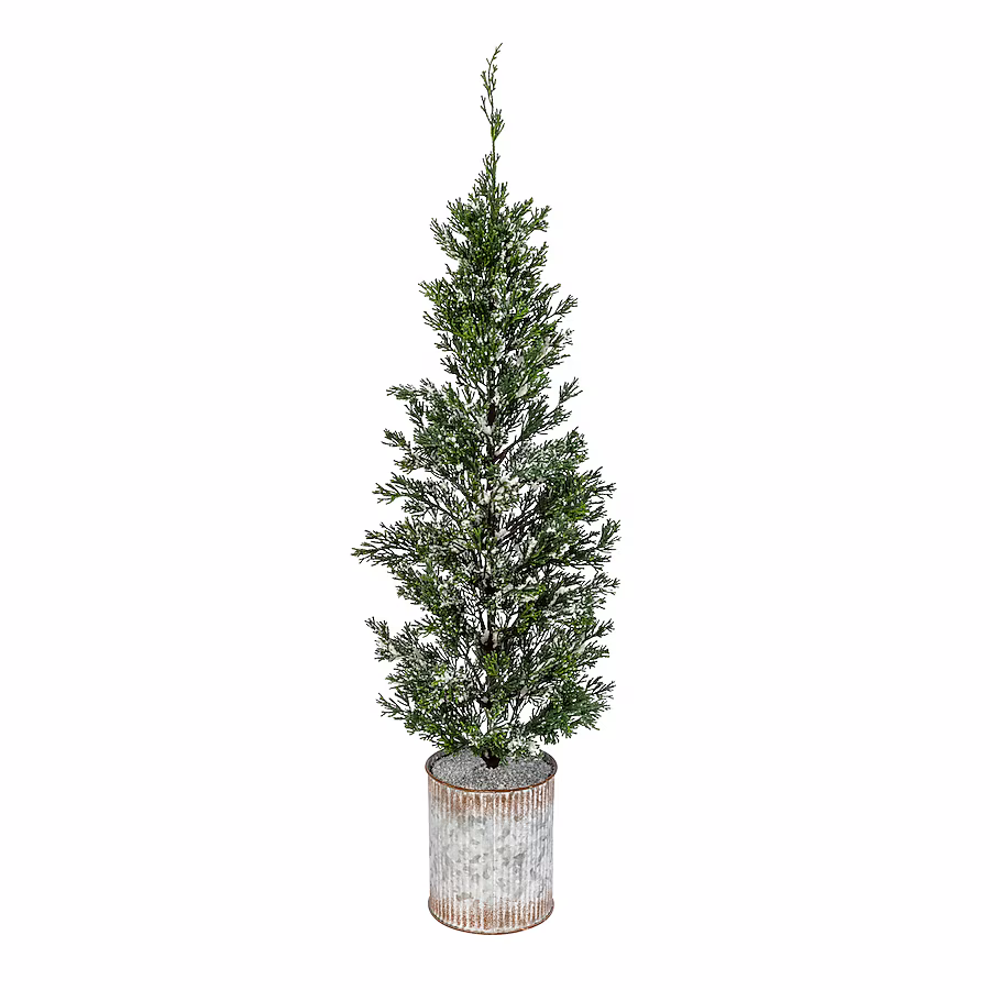 35-Inch Snowy Pine Artificial Tree