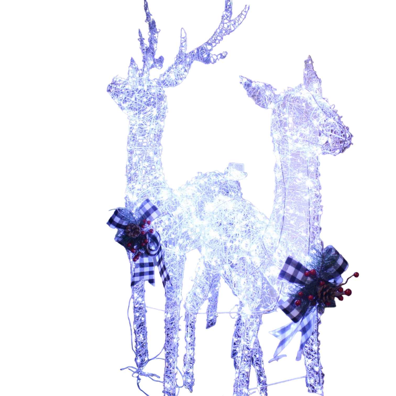 Lighted Reindeer Couple - 52 Inches tall