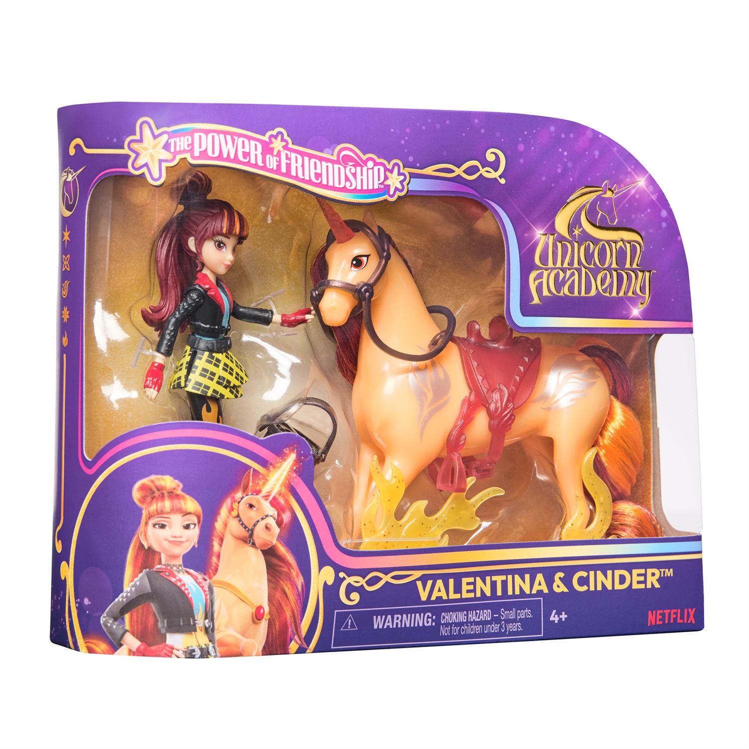 Unicorn Academy Power of Friendship-Themed Valentina and Cinder Set