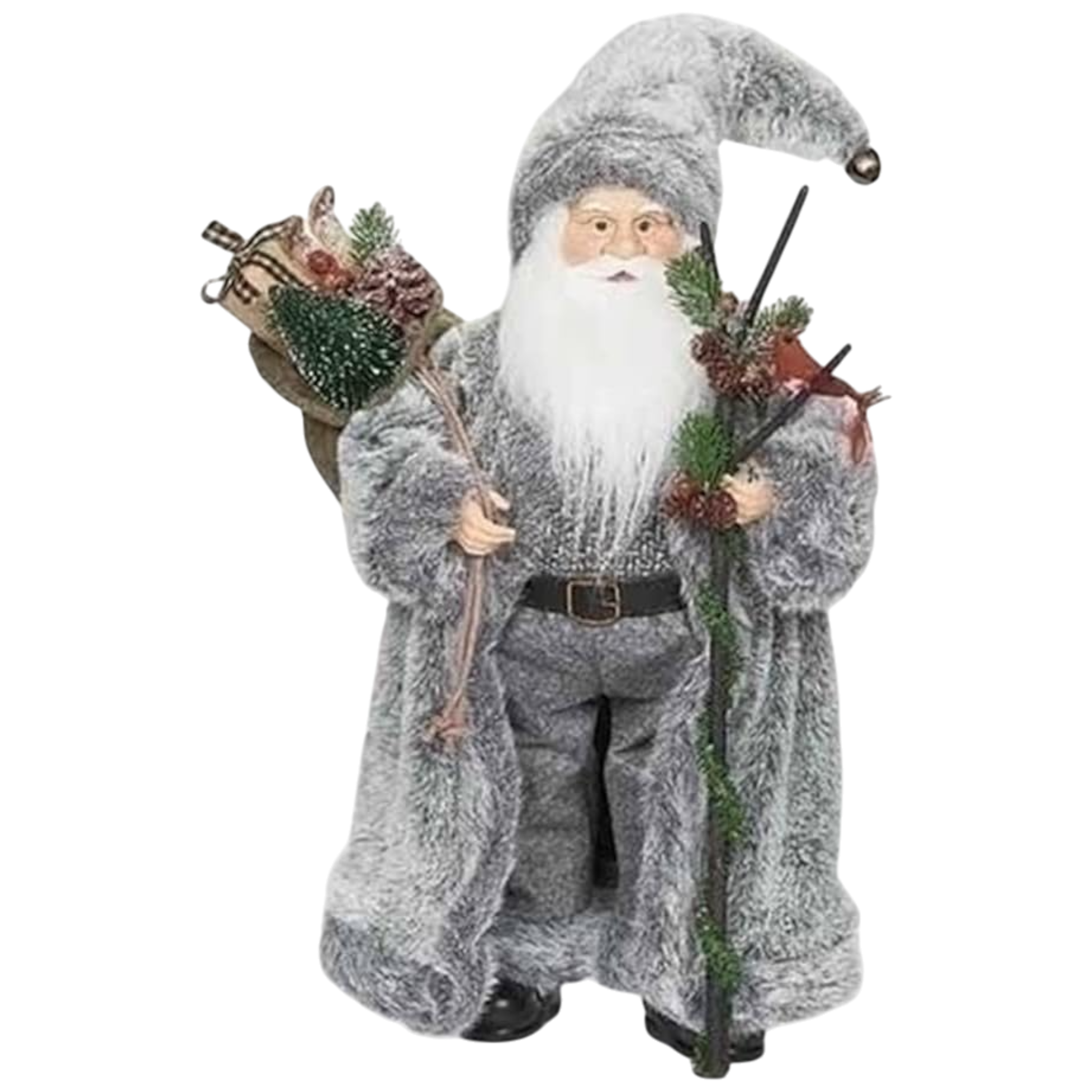 Winter Woodland Santa Figurine – 19 Inch