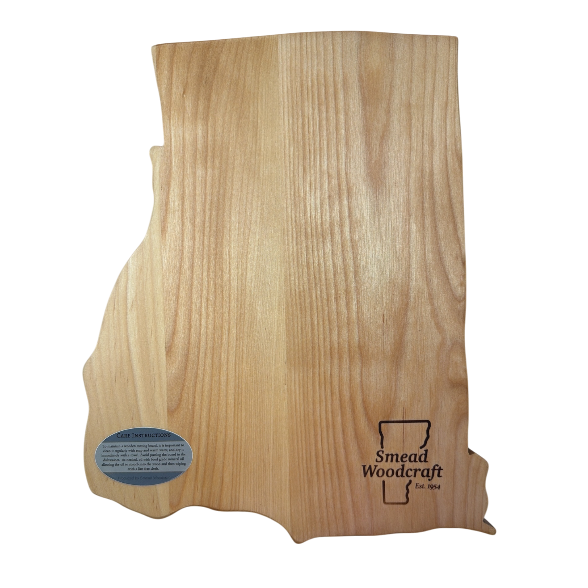 Vermont Artisan  Shape Of Rhode Island  Cutting Board