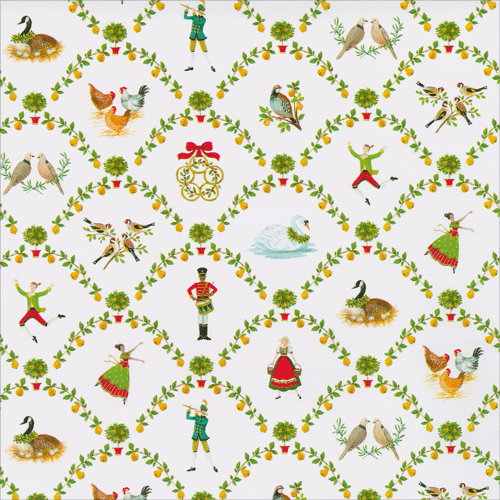 On The Twelfth Day Roll Wrap 30 Inch X 8ft-2 Inch Core