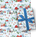 Holiday Whimsical Roll Wrap - 30" x 168" - Outdoor Skating