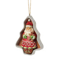Gingerbread Cookie Cutter Santa Ornament