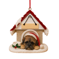 Ceramic Doghouse Ornament - Boxer