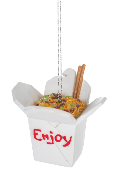Asian Delight Food Ornament - Takeout Box