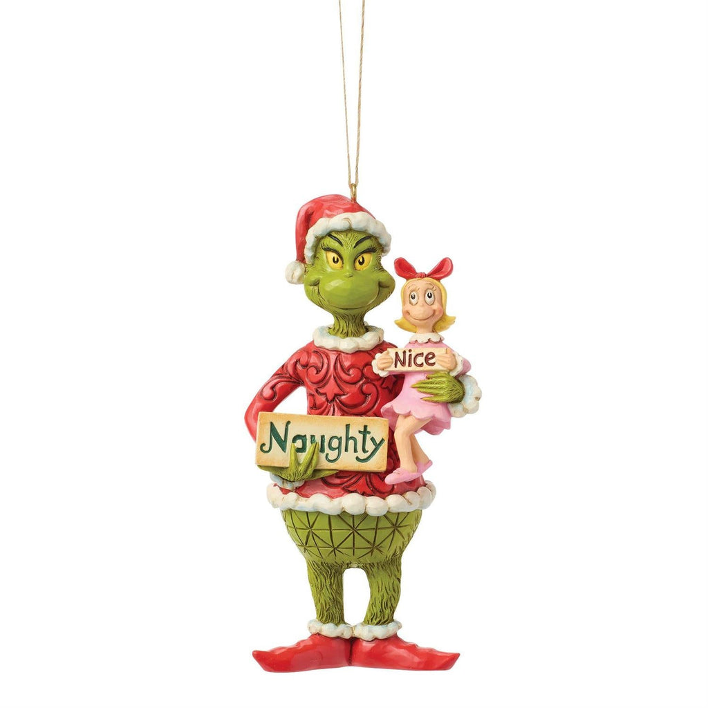 Grinch and Cindy Lou with Sign Ornament