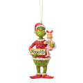 Grinch and Cindy Lou with Sign Ornament