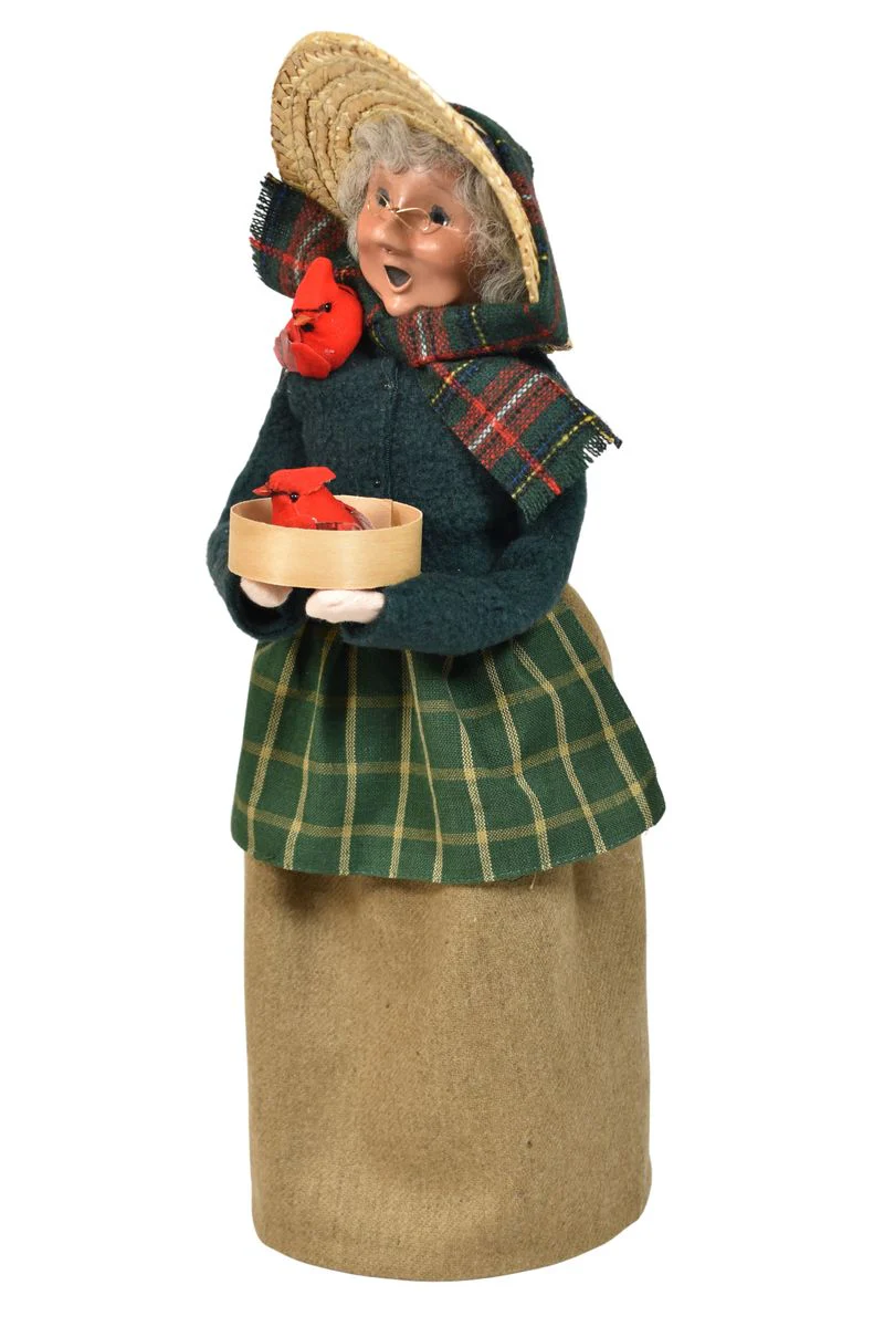 Cardinal Mrs Claus Caroler by Byers' Choice