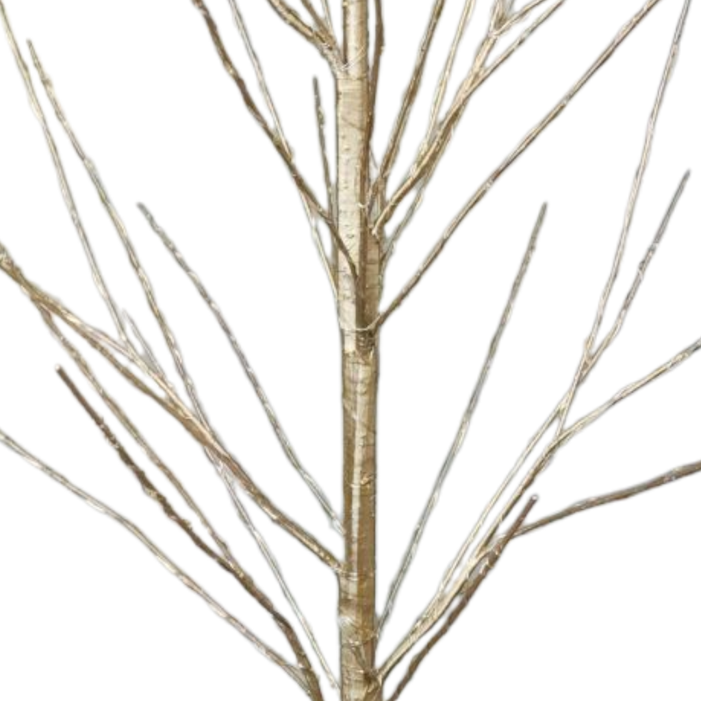 Gold Accent Branch with 200 Warm White Lights - 48 Inch
