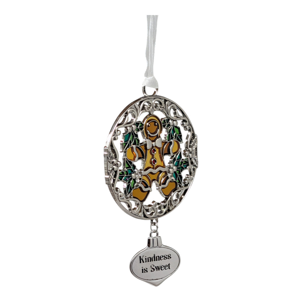 Kindness is Sweet Gingerbread Man - Colors of Christmas Ornament