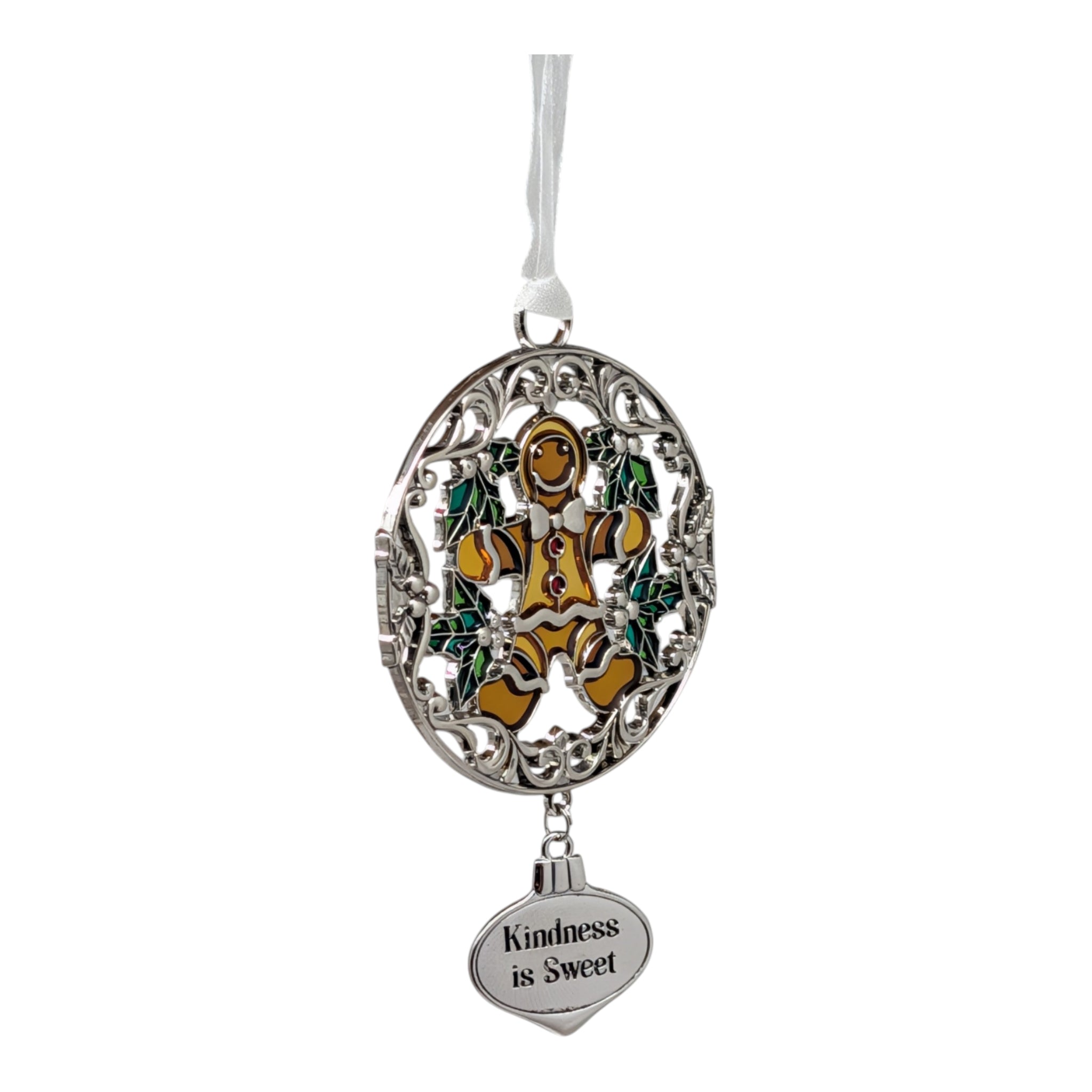 Kindness is Sweet Gingerbread Man - Colors of Christmas Ornament