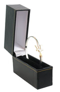 Vermont   Hook Bracelet with Gold 'VT' - 4mm Band - 7.5 Inch