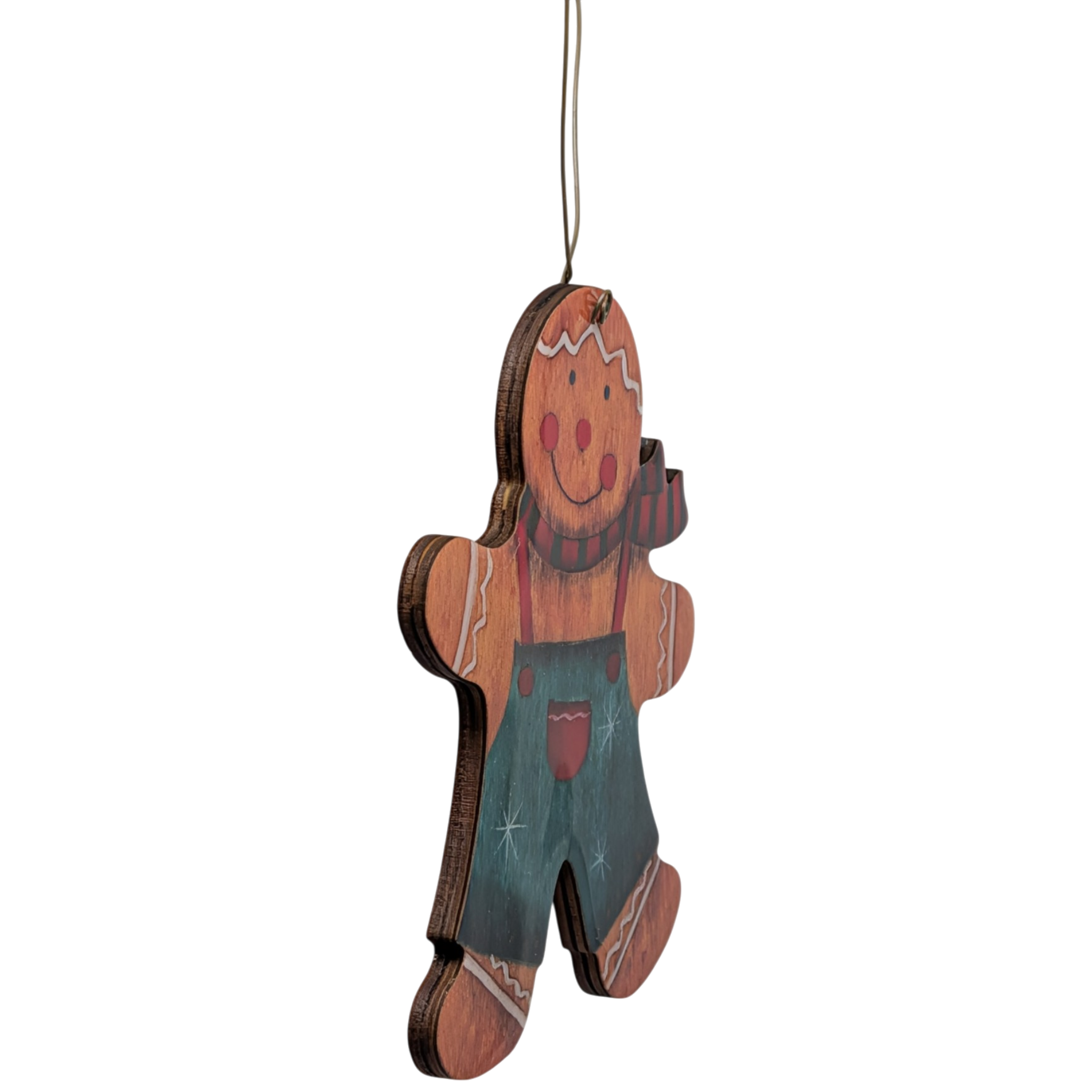 Cozy Country Gingerbread in Overalls