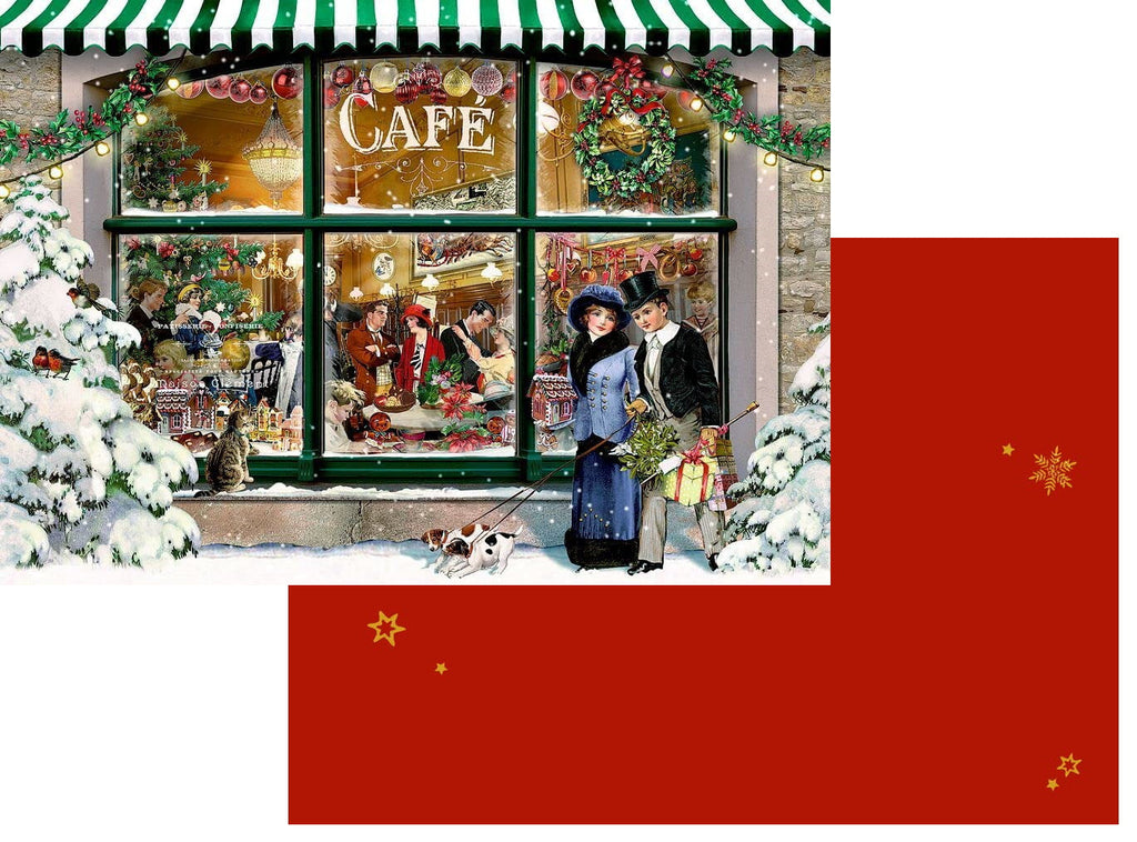 Cozy Cafe Christmas Advent Calendar Card