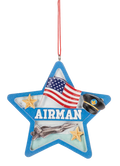 Airman's Pride: Stars and Stripes Take Flight Ornament