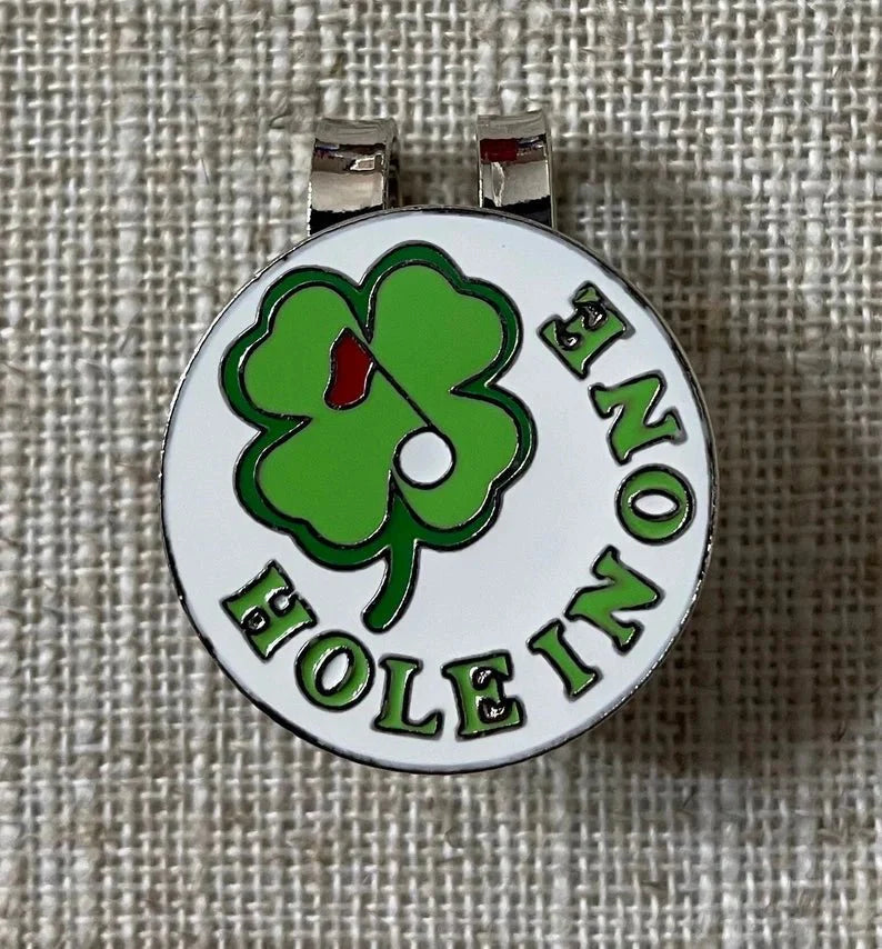 Lucky Clover Magnetic Golf Ball Marker Clip