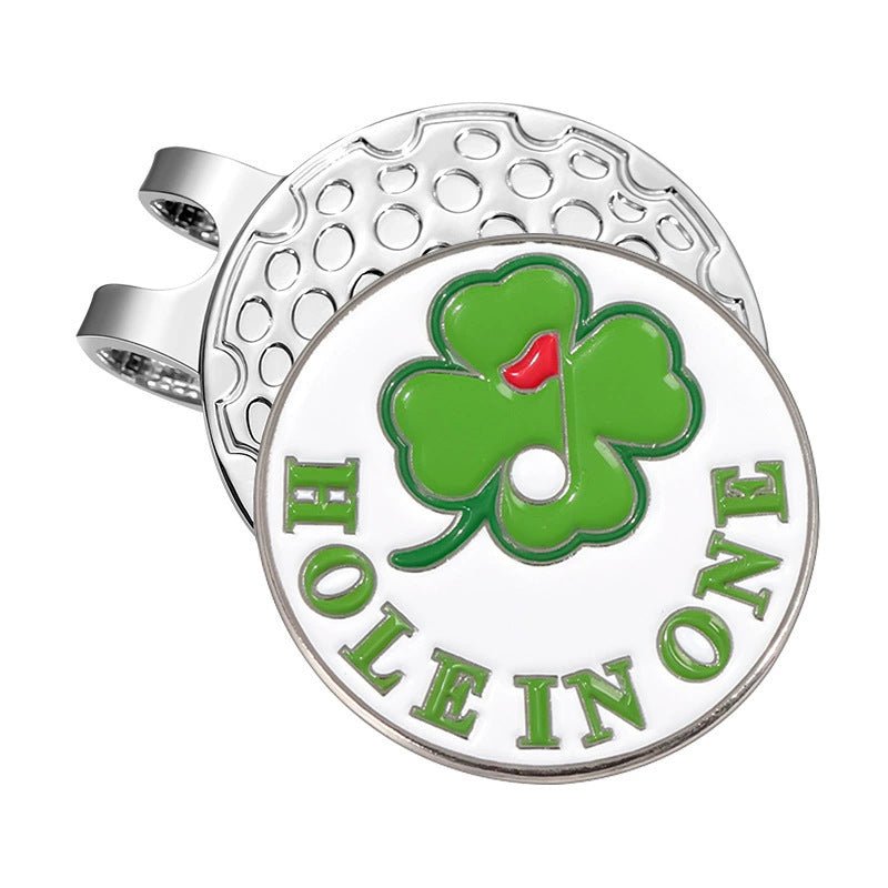 Lucky Clover Magnetic Golf Ball Marker Clip