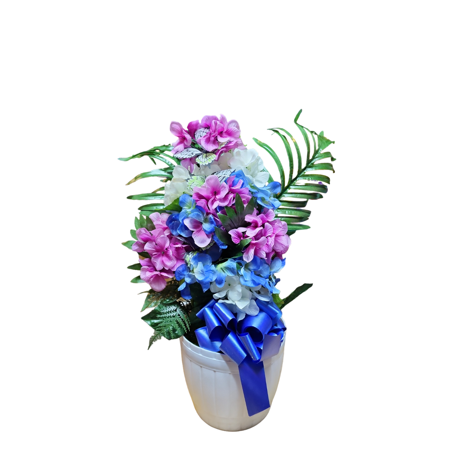 22" Potted Floral Basket -