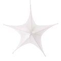 32 Inch Metalic Silk Foldable 3D Star - Silver