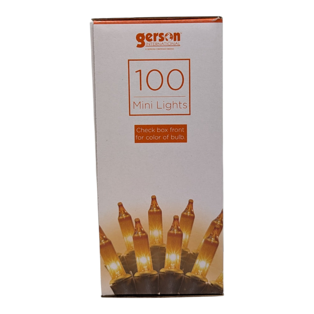 Orange Flame Mini Light String - 100 Lights - 24 Feet long