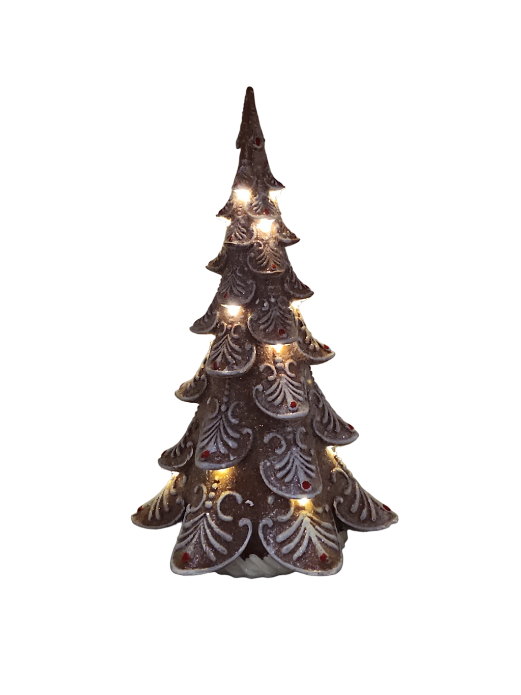 LED Lighted Gingerbread Tree - 17 Inch