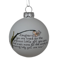 Christmas Keepsake Glass Ornament - Daughter - You are Loved