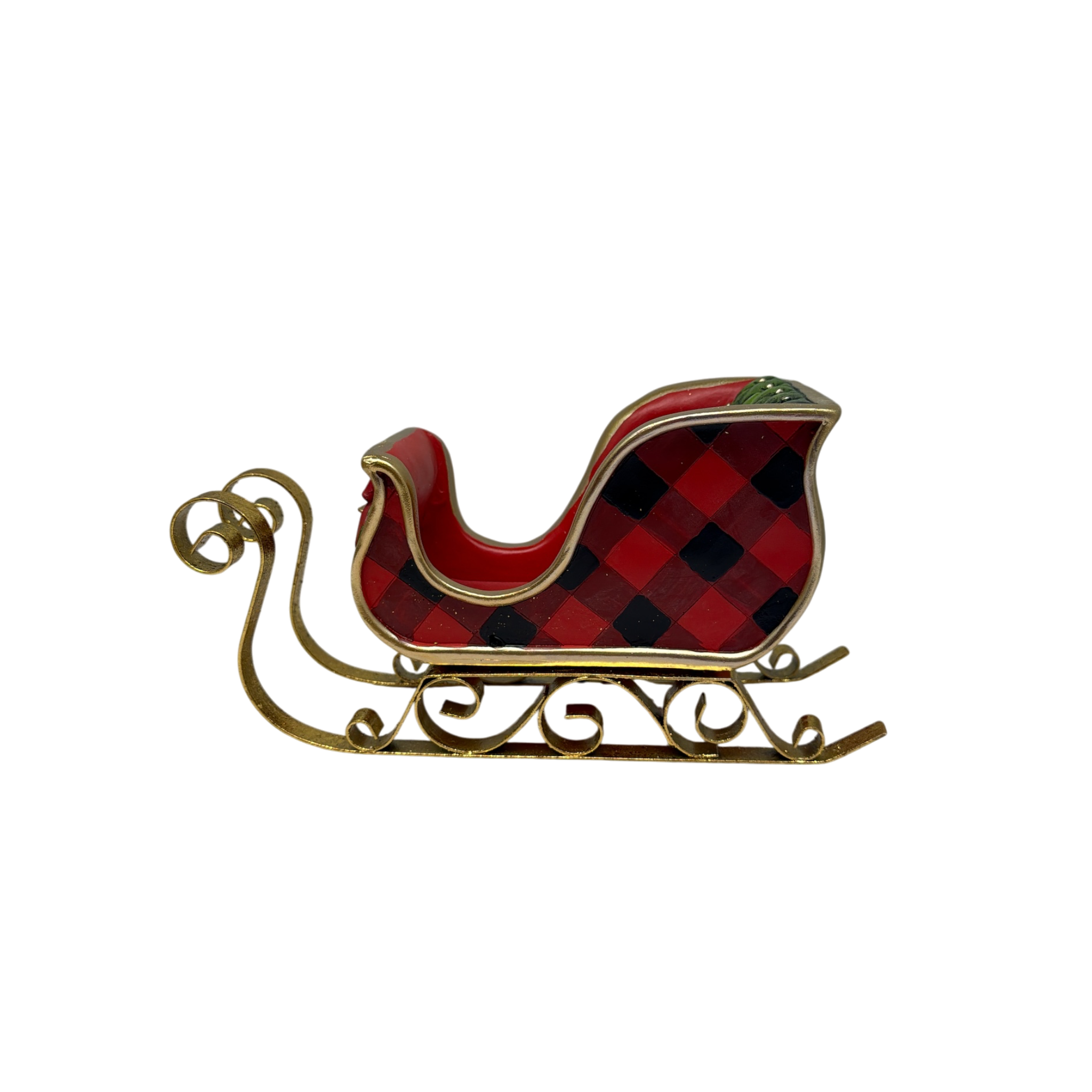 Resin & Metal Holiday Sleigh - Medium
