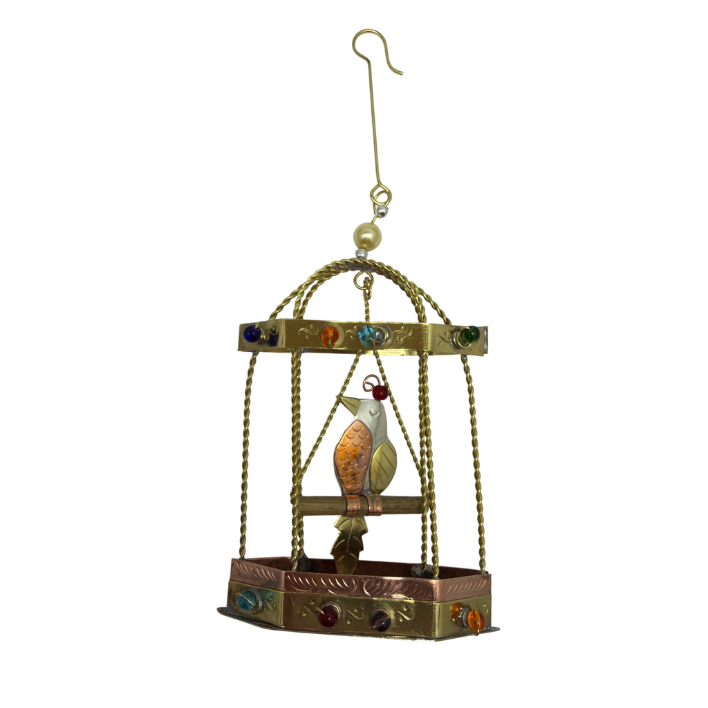 Antique Bird Cage Ornament
