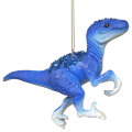 Blue Raptor Dinosaur Ornament