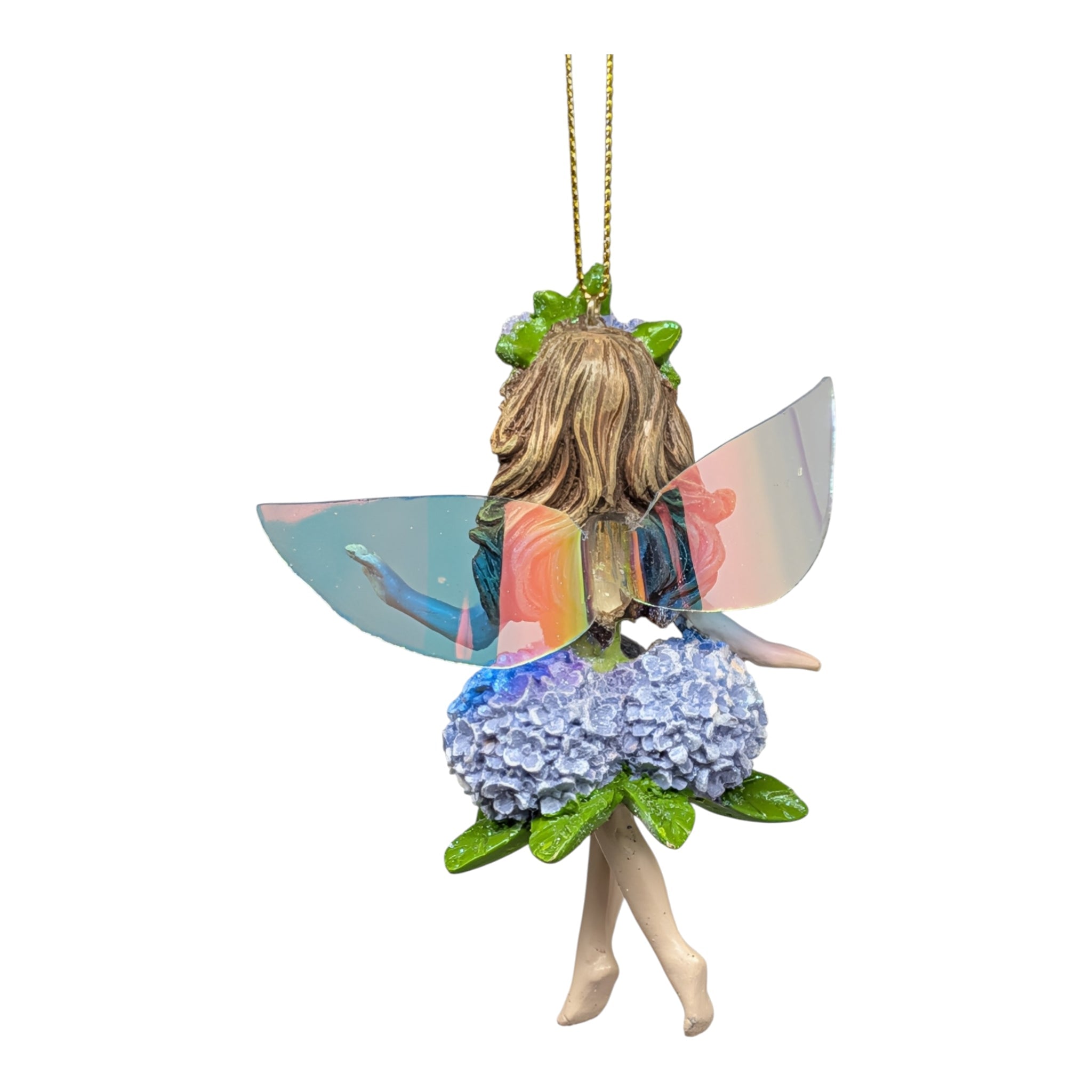 Hydrangea Dreamer: Serene Flower Fairy Ornament