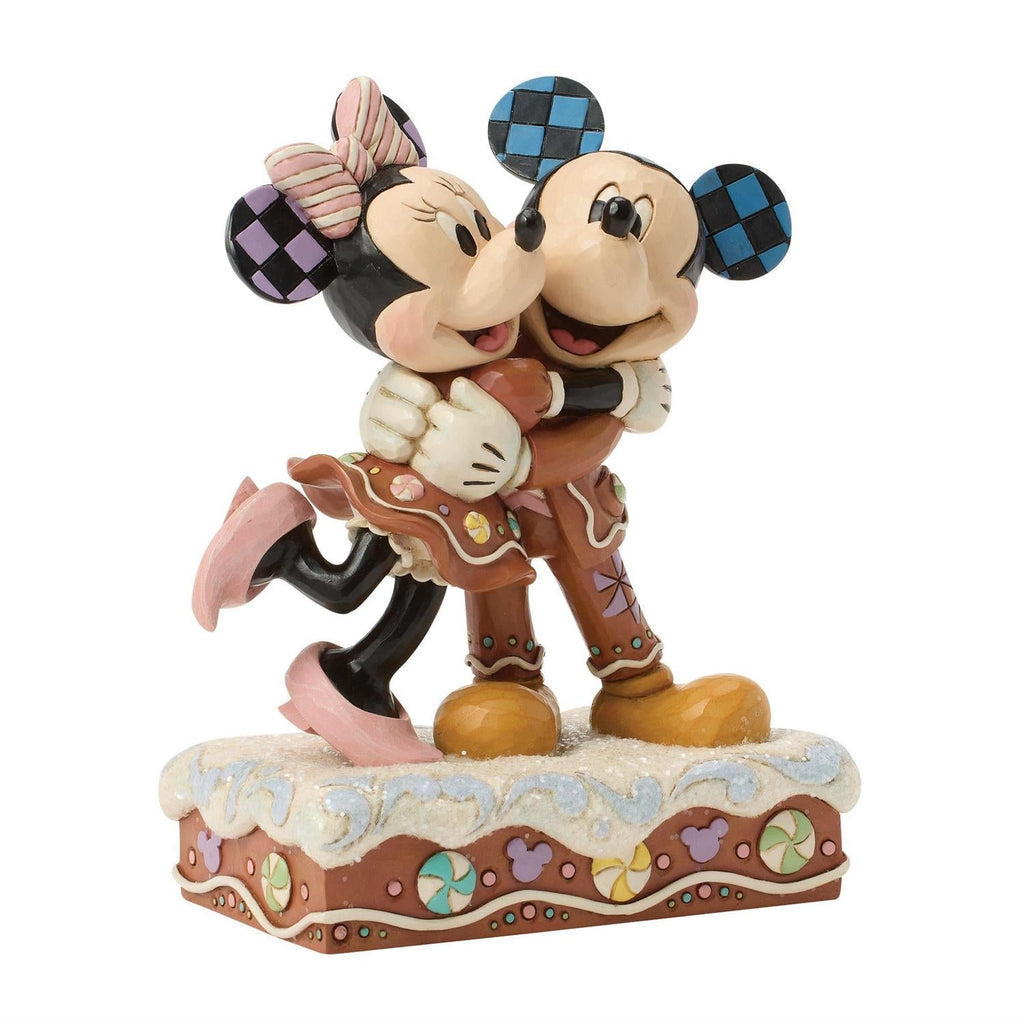 Mickey and Minnie Gingerbread Figurine – Disney Traditions