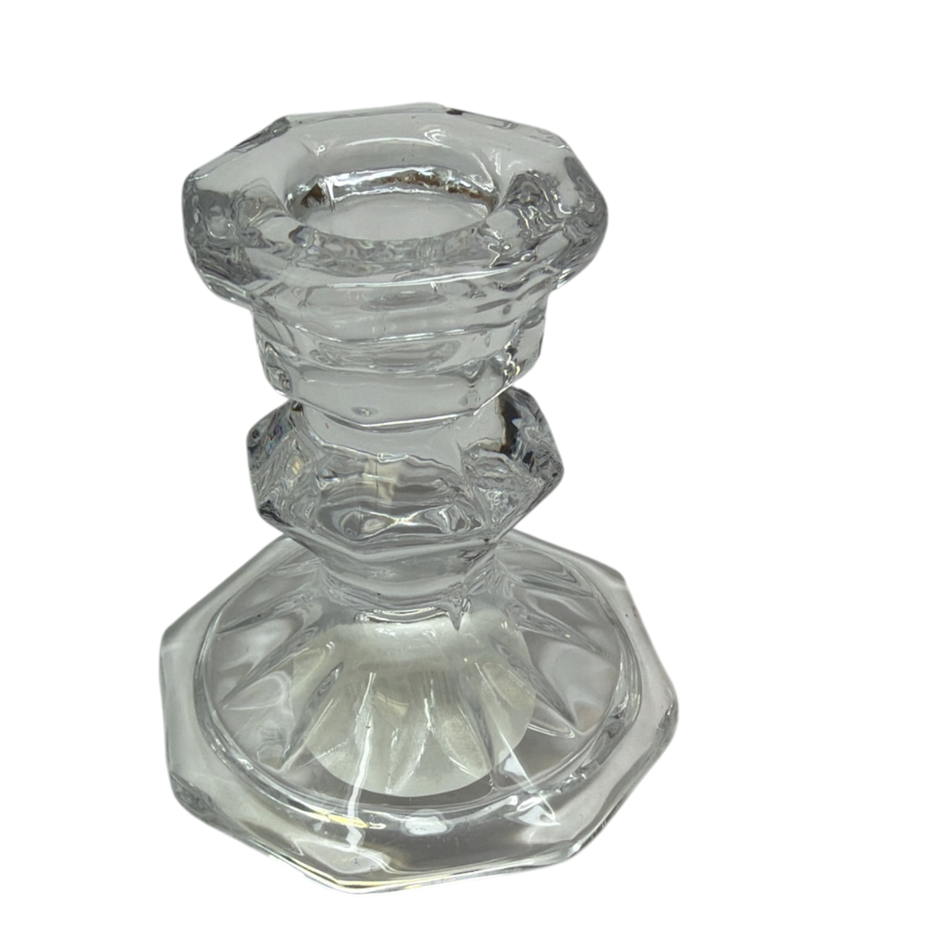 Glass Candlestick Holder