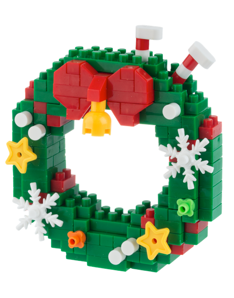 3D Christmas Building Block - Wreath