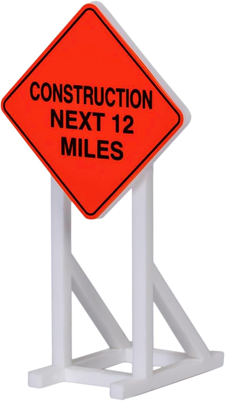 Roadside Construction Signs - Set of 5