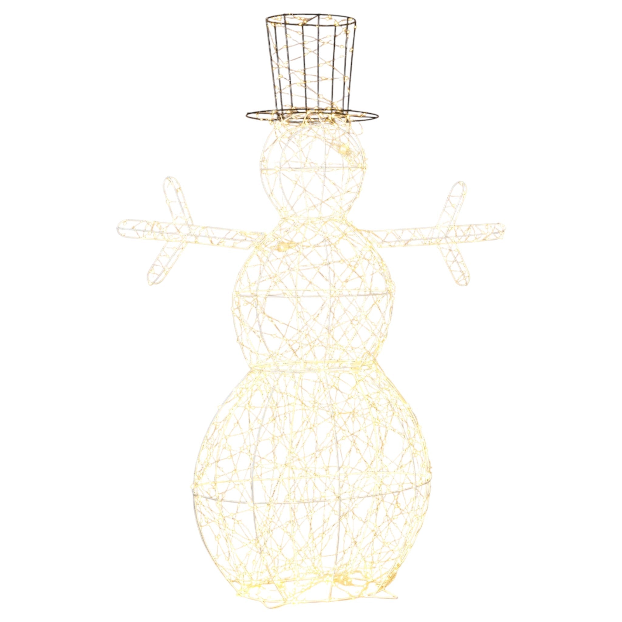 Lighted Holiday Snowman - 4 Feet Tall