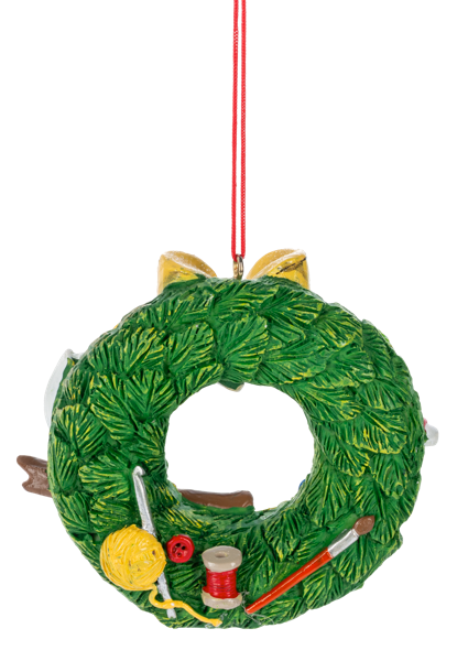 Holiday Craft Wreath Ornament